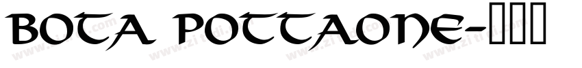 BoTa PottaOne字体转换